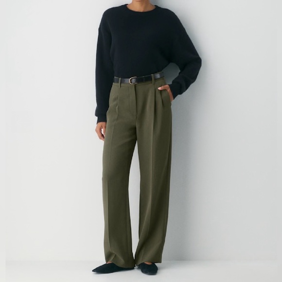 Aritzia Pants - Aritzia Viral Olive Green Women's Trousers